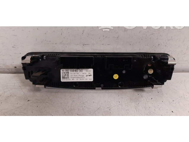 Блок управления климат-контролем 8V0820043   Audi A3 S3 8V