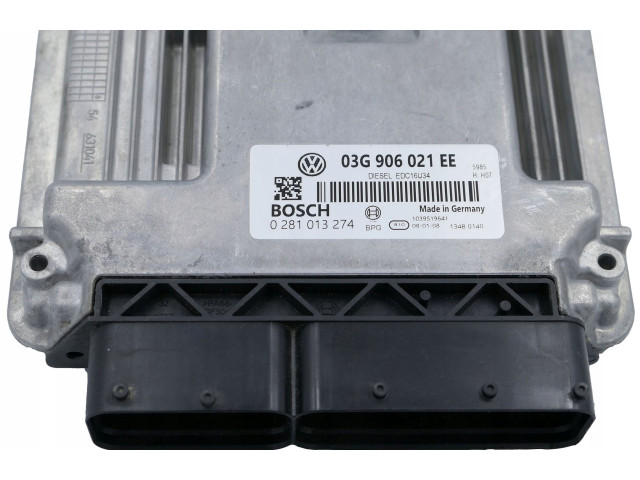 Řídící jednotka 03G906021EE, 0281013274   Volkswagen Caddy 2008