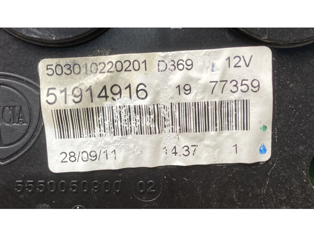 Přístrojová deska Fiat Punto Evo 2010 51914916, 51914916