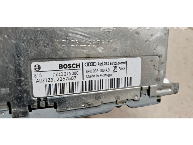 Турбина Радио/ проигрыватель CD/DVD / навигация Audi A3 S3 8P  8P0035186AB, 7640276380         