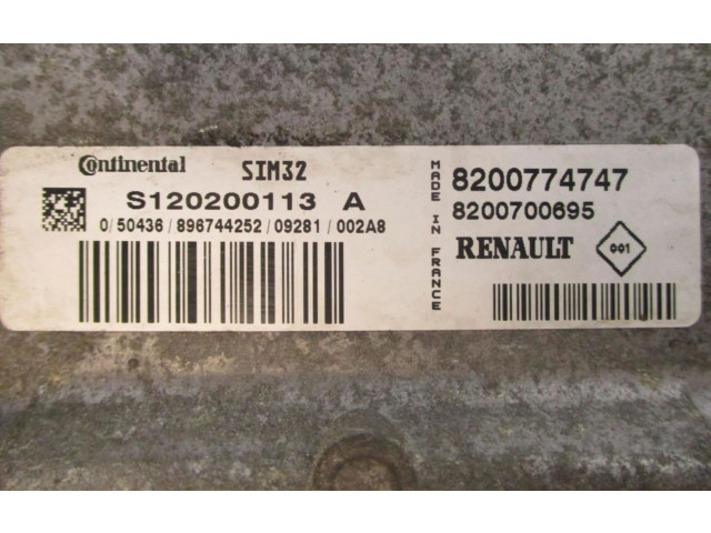 Блок управления двигателем Блок управления 8200774747   Renault Twingo II