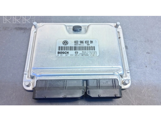 Блок управления двигателем Блок управления 022906032BN, 0261207688 Volkswagen Phaeton