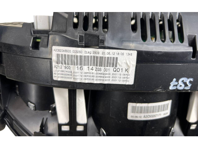 Přístrojová deska Mercedes-Benz E AMG W212 2012 a2129001614