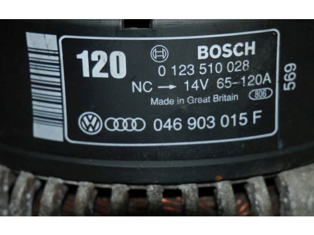 Генератор 046903015F, 0123510028 Audi A6 S6 C4 4A