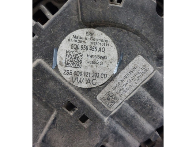 Вентилятор радиатора 5Q0959455AQ, 5Q0959455AQ Skoda Superb B8 (3V)