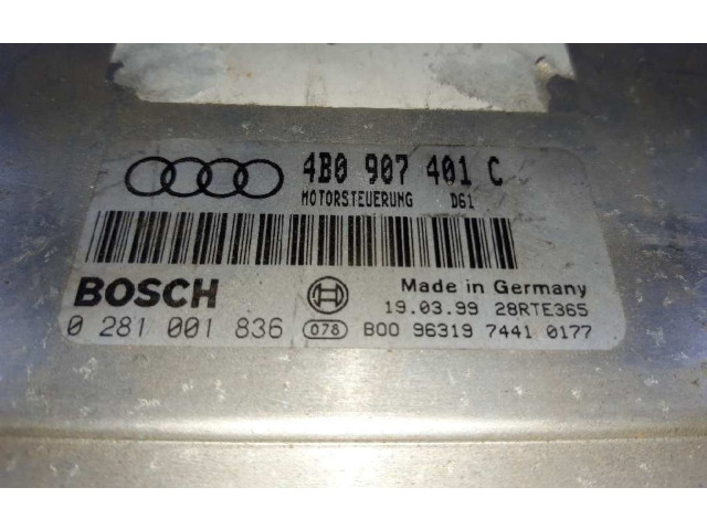 Řídící jednotka 4B0907401C, 0281001836 Audi A6 S6 C4 4A 1997