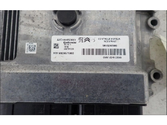 Блок управления двигателя 1629041980 Citroen C3 Aircross