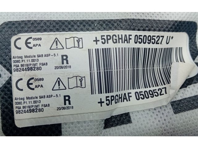 Подушка безопасности в сиденье 9824498280 Citroen C3 Aircross