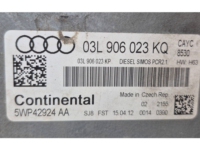 Блок управления двигателя 03L906023KQ, 5WP42924AA Audi A1