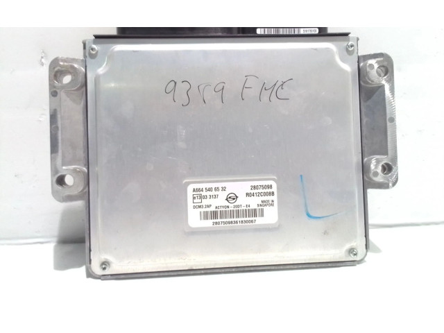 Блок управления двигателя A6645406532, R0412C008B SsangYong Actyon