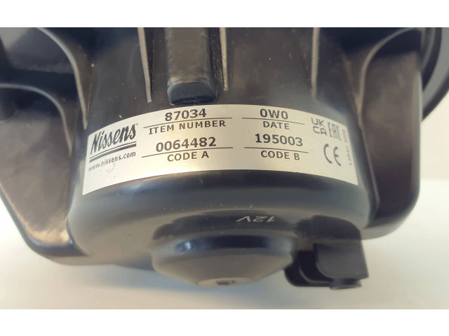Вентилятор печки 1K1819015, 87034 Skoda Octavia Mk2 (1Z)