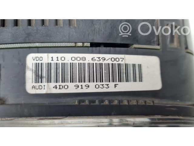 Přístrojová deska Audi A8 S8 D2 4D 1997 4D0919033F