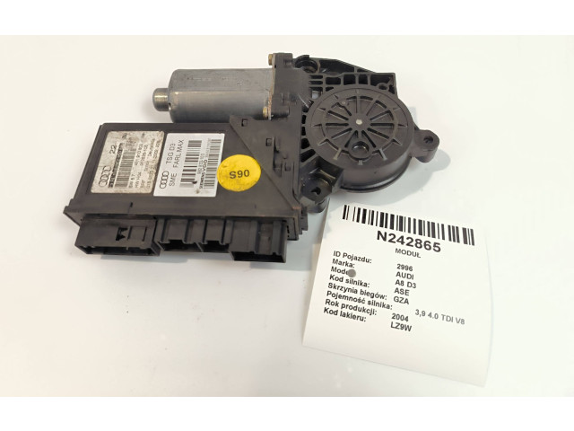Передний двигатель механизма для подъема окон 4E1910802, 992823103 Audi A8 S8 D3 4E