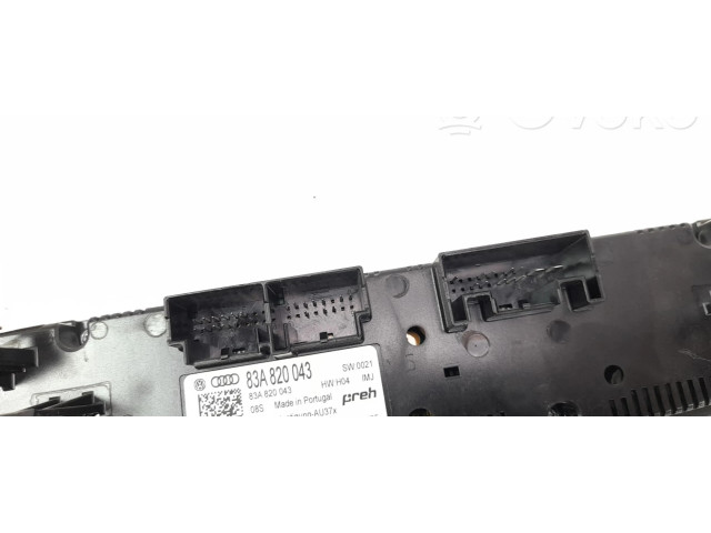 Блок управления климат-контролем 83A820043 Audi RSQ3