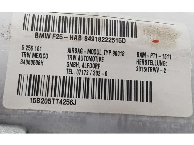 Боковая подушка безопасности 6256161, 72129182225   BMW X3 F25
