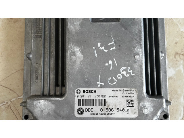 Řídící jednotka 8586540, 0281031950 BMW 3 F30 F35 F31 2015