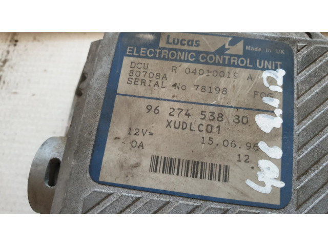 Řídící jednotka 9627453880, R04010019A Peugeot 406 2002