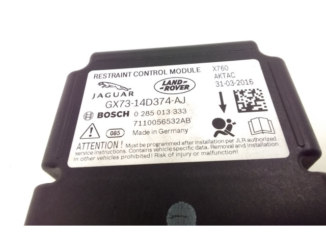 Блок подушек безопасности 0285013333, GX7314D374AJ Jaguar XF X260