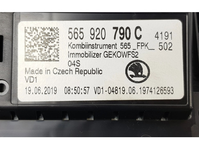 Панель приборов 565920790C, 565920790C Skoda Karoq