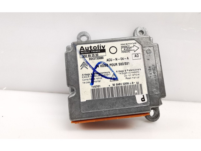 Блок подушек безопасности 9643735880   Citroen Saxo
