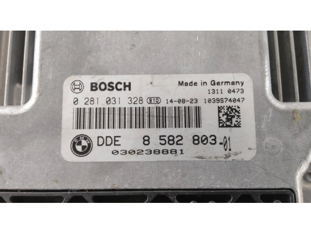 Блок управления двигателя 8582803, 0281031328   BMW 3 F30 F35 F31