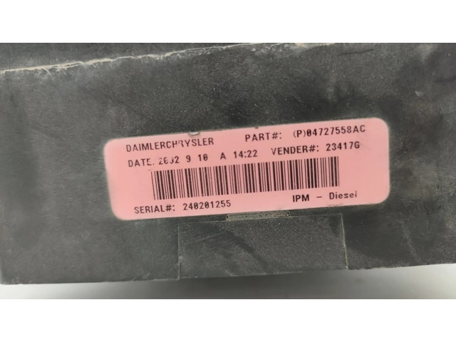 Pojistková skříňka 04727080AC Chrysler Grand Voyager II 1989