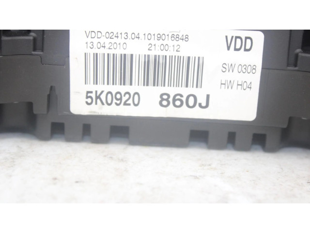 Панель приборов 5K0920860J Volkswagen Golf VI