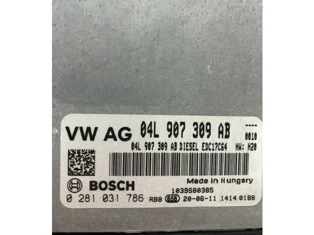 Блок управления двигателем Блок управления 04L907309AB, 0281031786 Audi Q3 F3