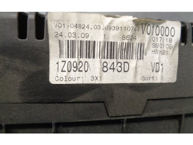 Модуль управления BSM 1Z0920843D, A2C53282954   Skoda Octavia Mk2 (1Z)    