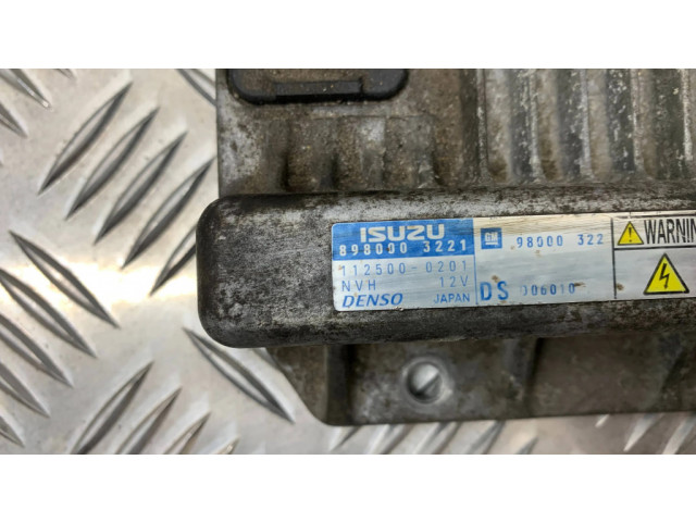 Блок управления двигателя 1125000201, 8980003221 Opel Meriva A