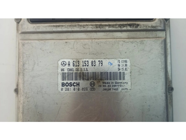 Řídící jednotka A6131530379, 0281010828 Mercedes-Benz E W210 2002