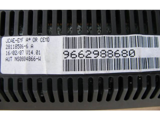 Дисплей    9662988680, 281185066A   Fiat Scudo