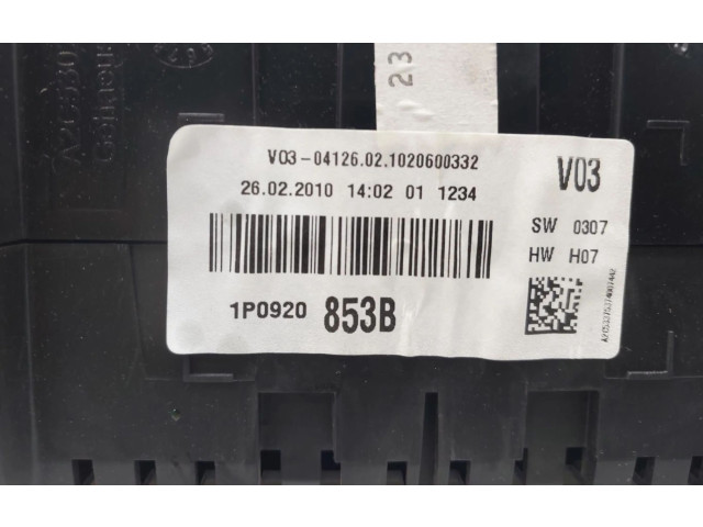 Přístrojová deska Seat Altea XL 2010 1P0920853B