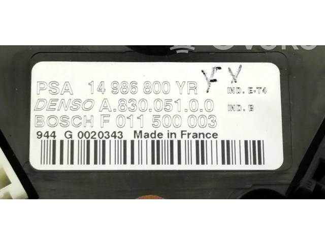 Блок управления климат-контролем 14986800YR, A83005100   Citroen C8