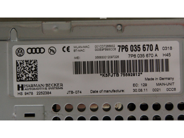 Vstřikovač 7P6035670A, 7P6035670A Volkswagen Touareg II