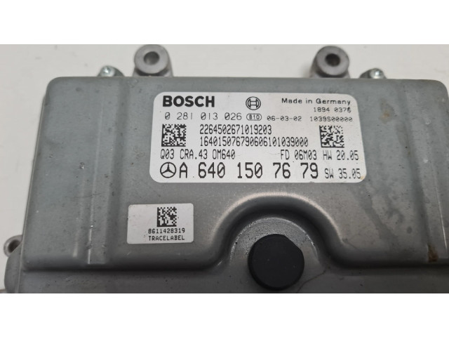 Блок управления двигателя A6401507679, 0281013026   Mercedes-Benz A W169