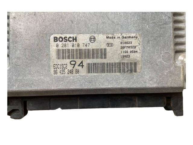 Řídící jednotka 0281010747, 9643524880 Peugeot 307 2005