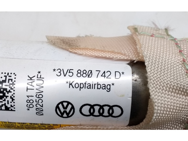 Боковая подушка безопасности 3V5880742D   Skoda Superb B8 (3V)