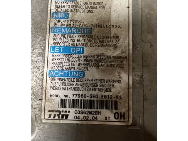 Блок подушек безопасности 77960SEGE812M1, 77960SEGE812M Honda Accord