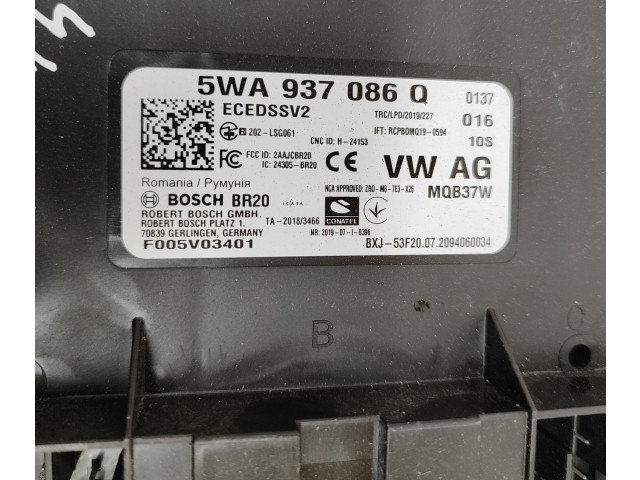 Блок комфорта 5WA937086Q, F005V03401 Skoda Octavia Mk4