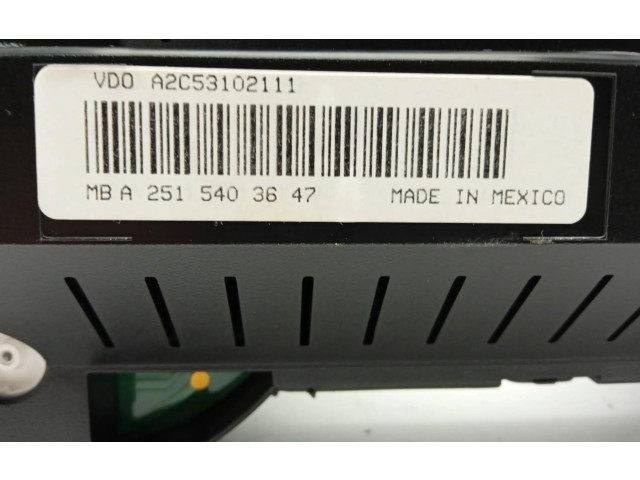 Панель приборов A2515403647 Mercedes-Benz ML W164