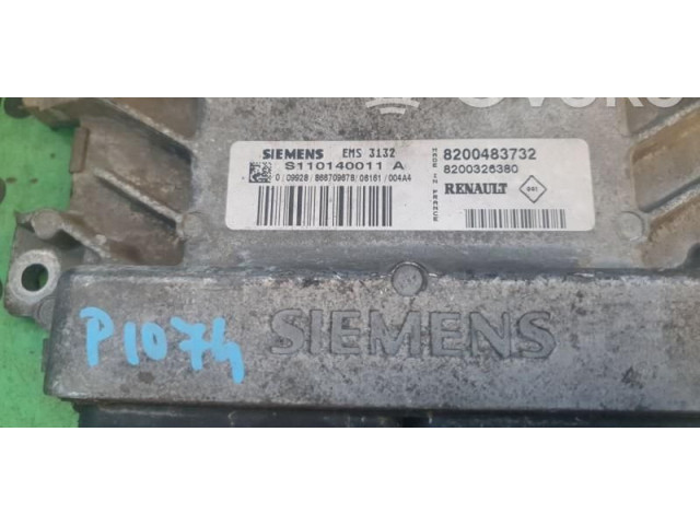 Блок управления двигателем Блок управления 8200483732, S110140011A   Dacia Logan I