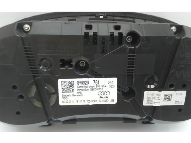 Панель приборов 8v0920751   Audi A3 8Y       