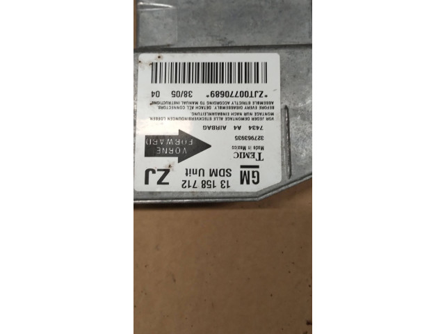 Блок подушек безопасности 13158712   Opel Meriva A