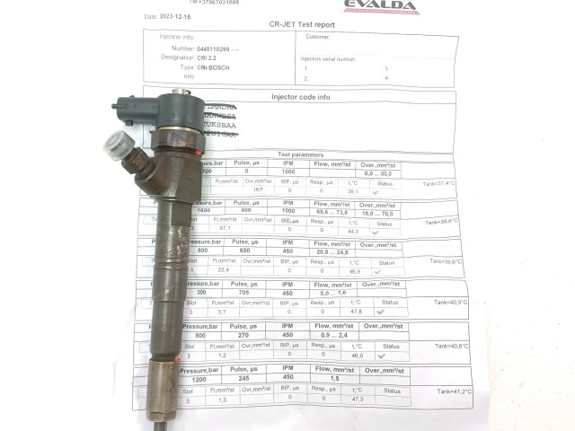 Форсунка 0445110299 Alfa Romeo Giulietta для дизельного двигателя 940b5000 2