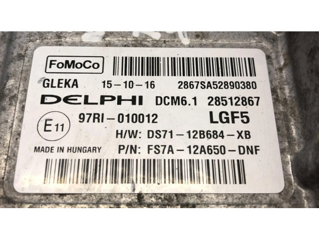 Блок управления двигателя DS7112B684XB, 28512867   Ford Kuga I