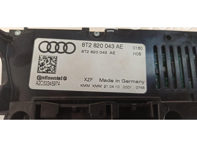 Блок управления климат-контролем 8T2820043AE Audi A5 8T 8F