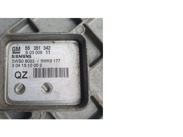 Řídící jednotka 55351342, 5WS080235WK9177 Opel Signum 2003