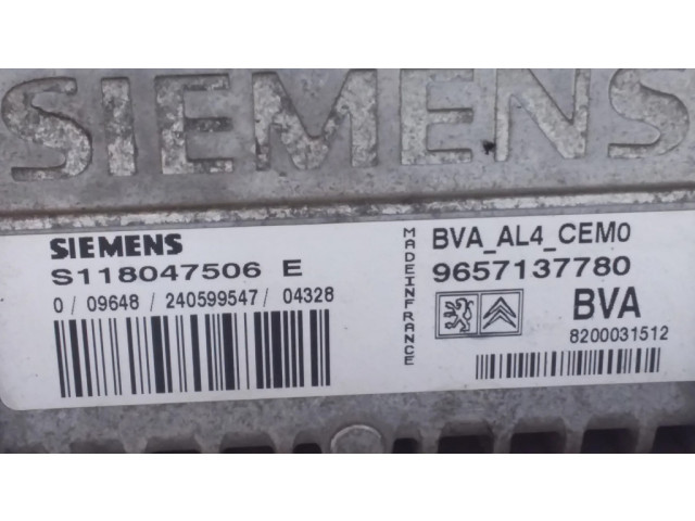 Блок управления коробкой передач 9657137780, S118047506E   Citroen C8