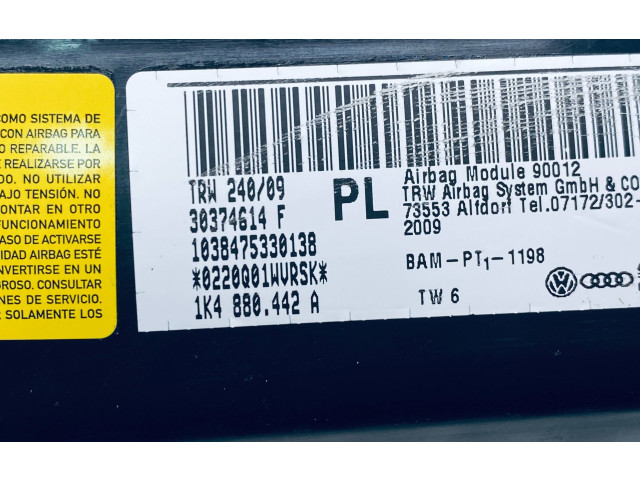 Подушка безопасности в сиденье 1K4880442C Volkswagen Jetta V